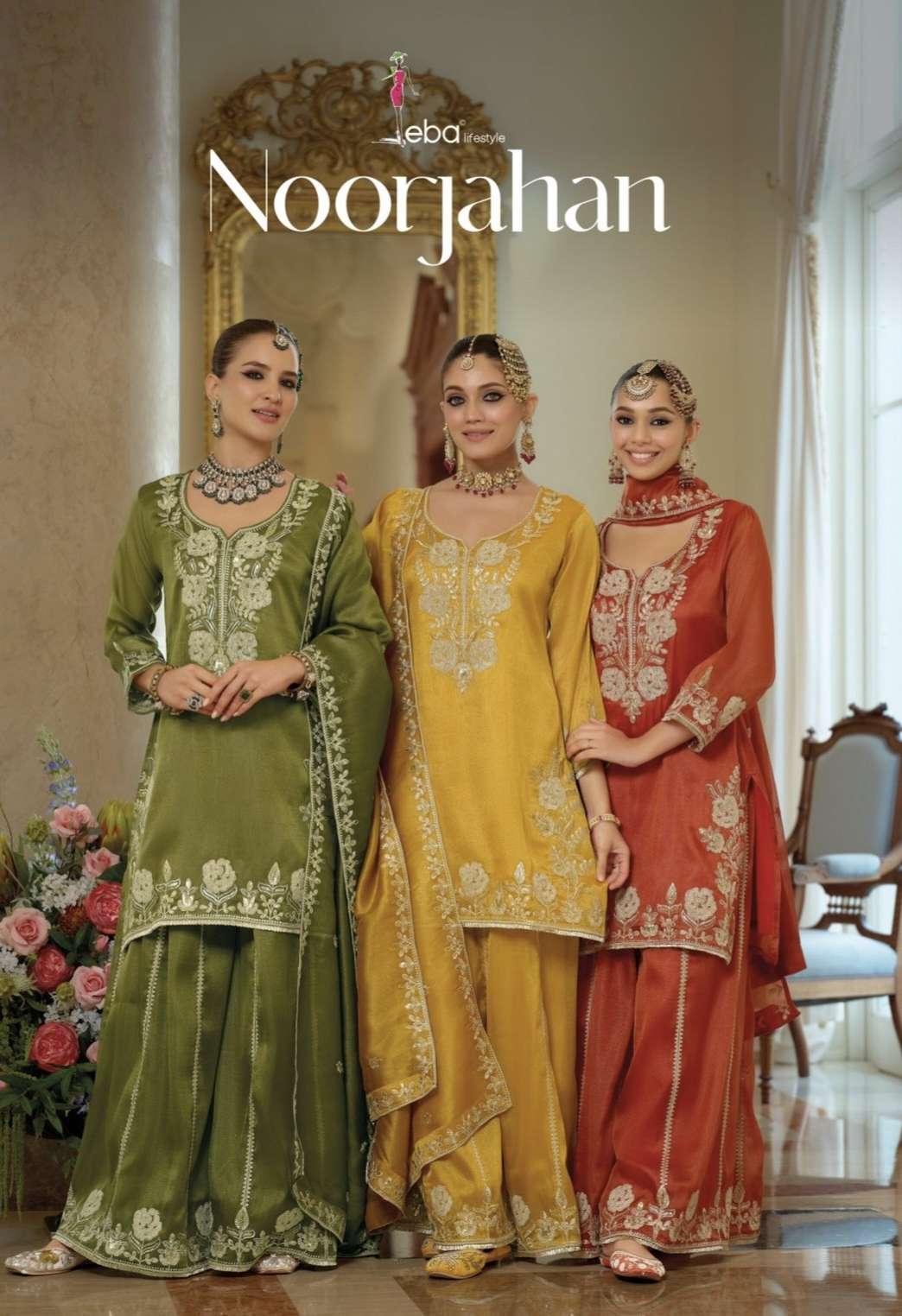 Noorjahan vol 1 by eba Life style suit collection manufacturers surat 