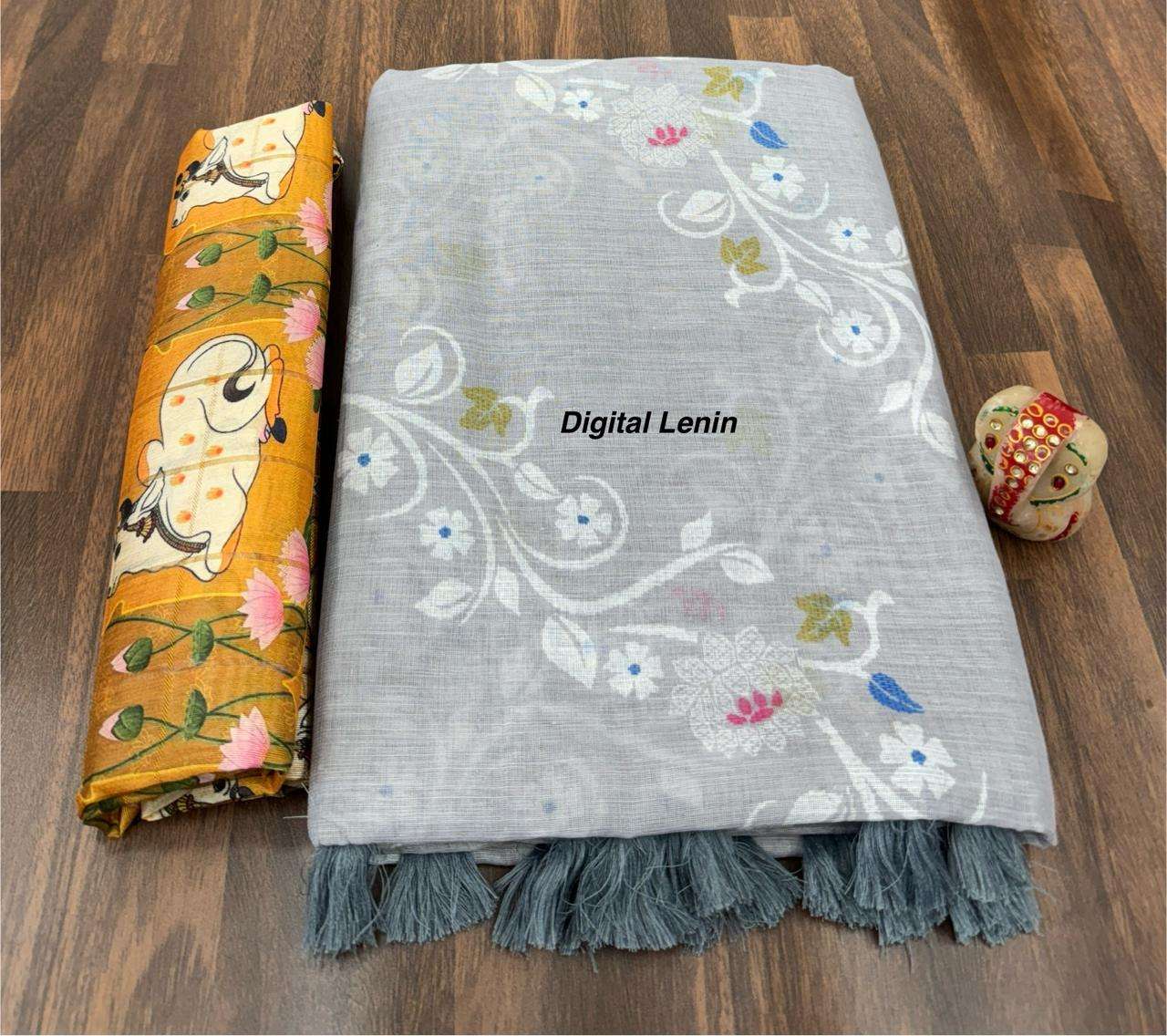 PURE LINEN KALAMKARI COLLECTION 🌿 Pure Linen Base with Printed Blouse
