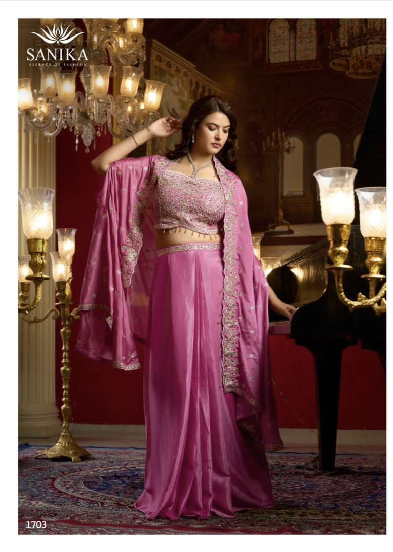 RAAG by SANIKA FASHION  PLAZZO PANT AND jacket DUPPTA collection manufacturers surat 