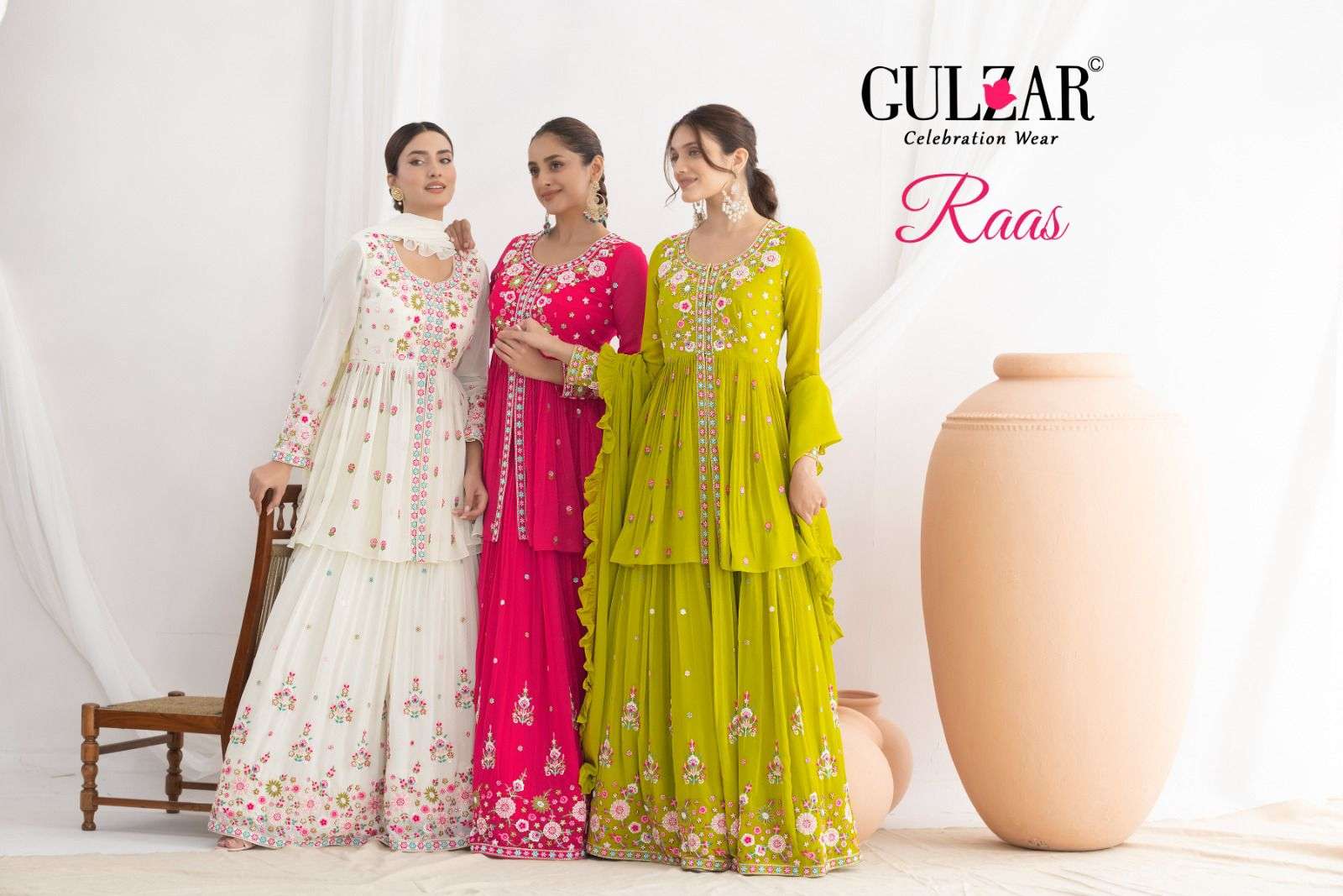 Raas Dno 2871 2873 by Gulzar suit collection manufacturers surat 