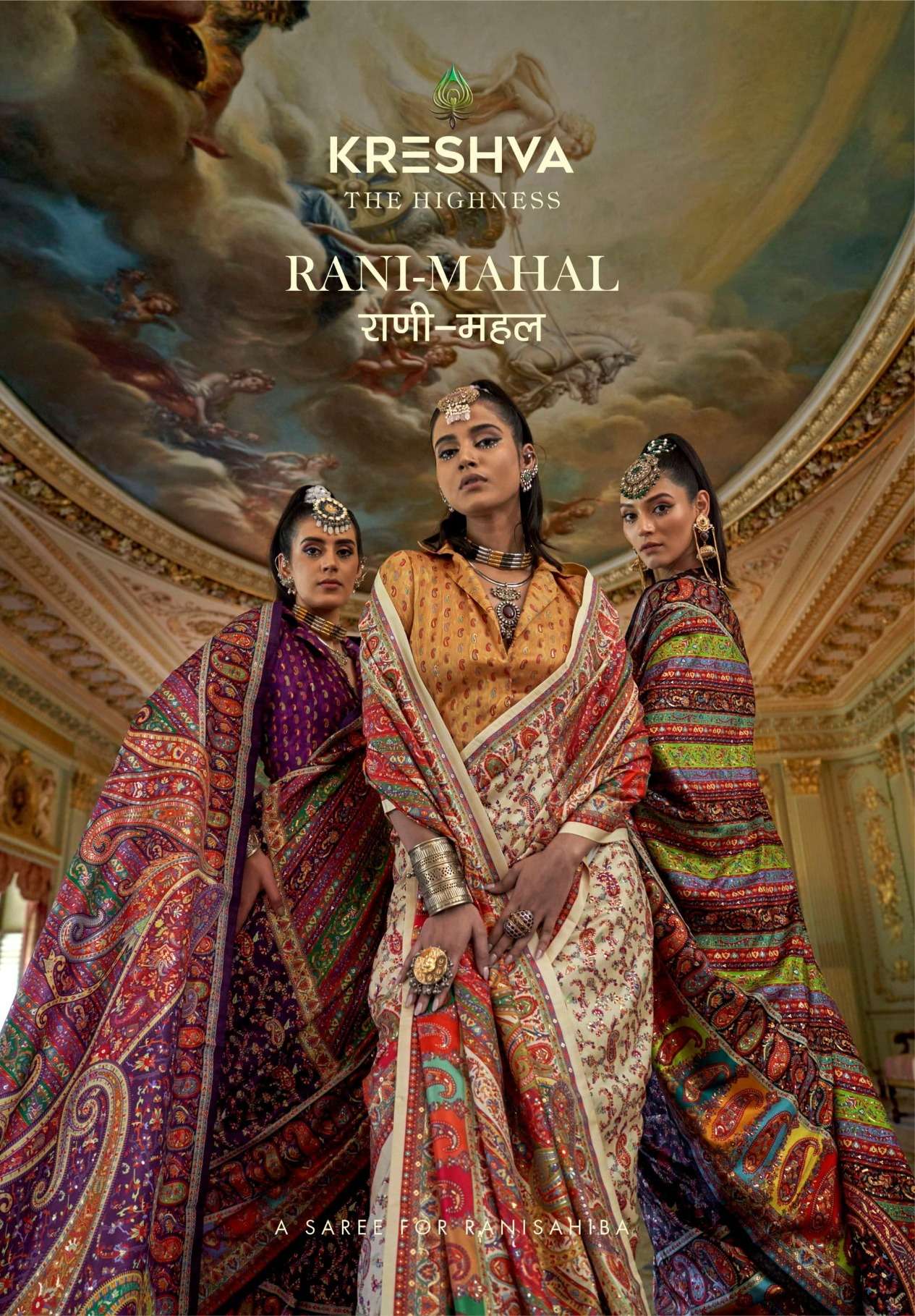 Rani Mahal 1 Series 4336 To 4347 by Kreshva saree Collection manufacturer surat 