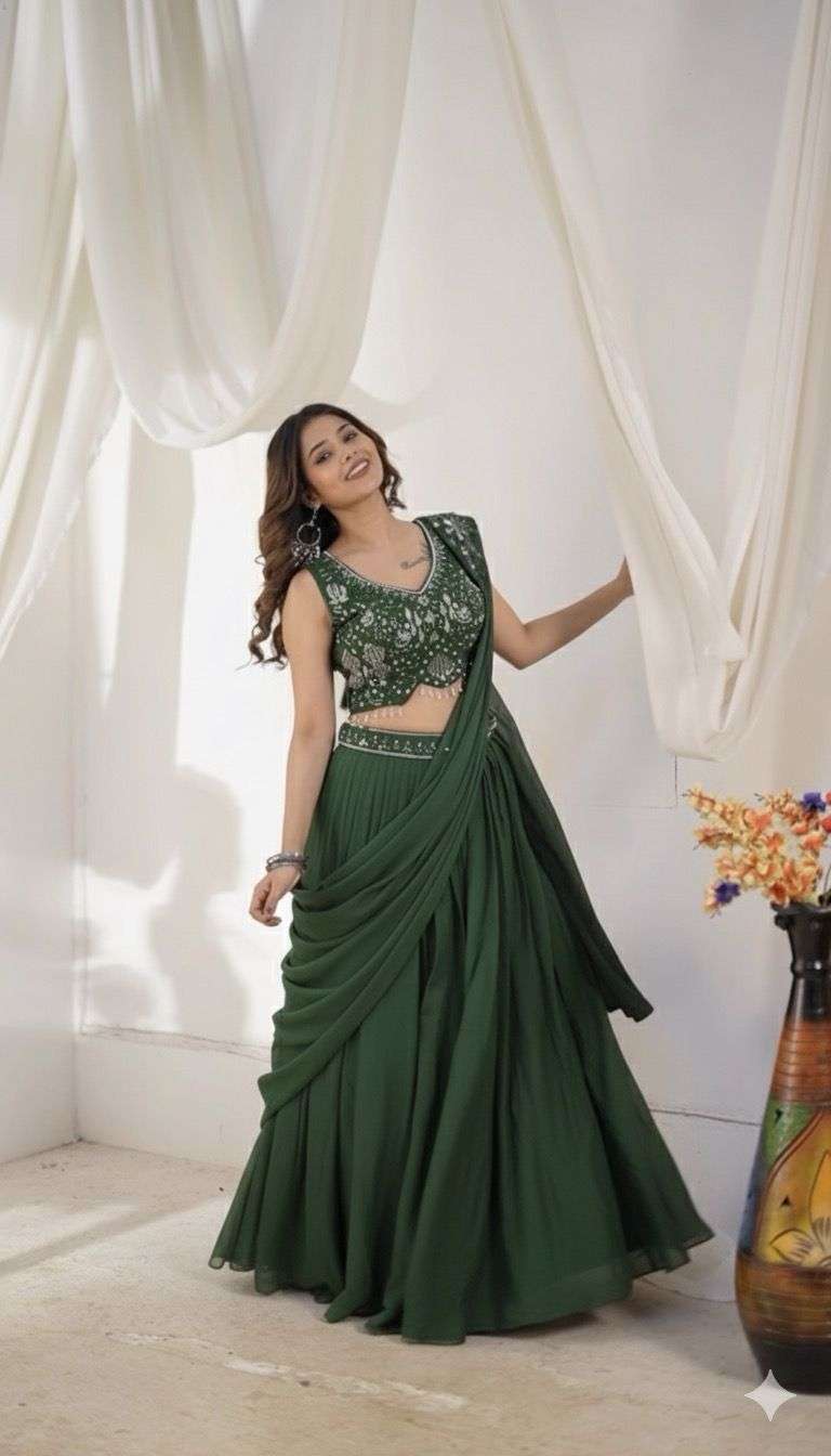 Ria Crop top Lehenga collection manufacturers surat 