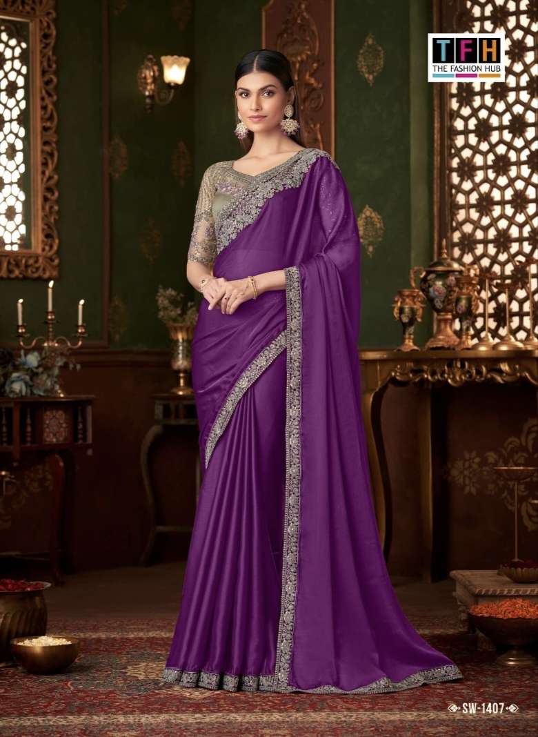 SANDALWOOD VOL 14 SERIES 1401 TO 1418 nx By TFH saree Collection manufacturer surat 