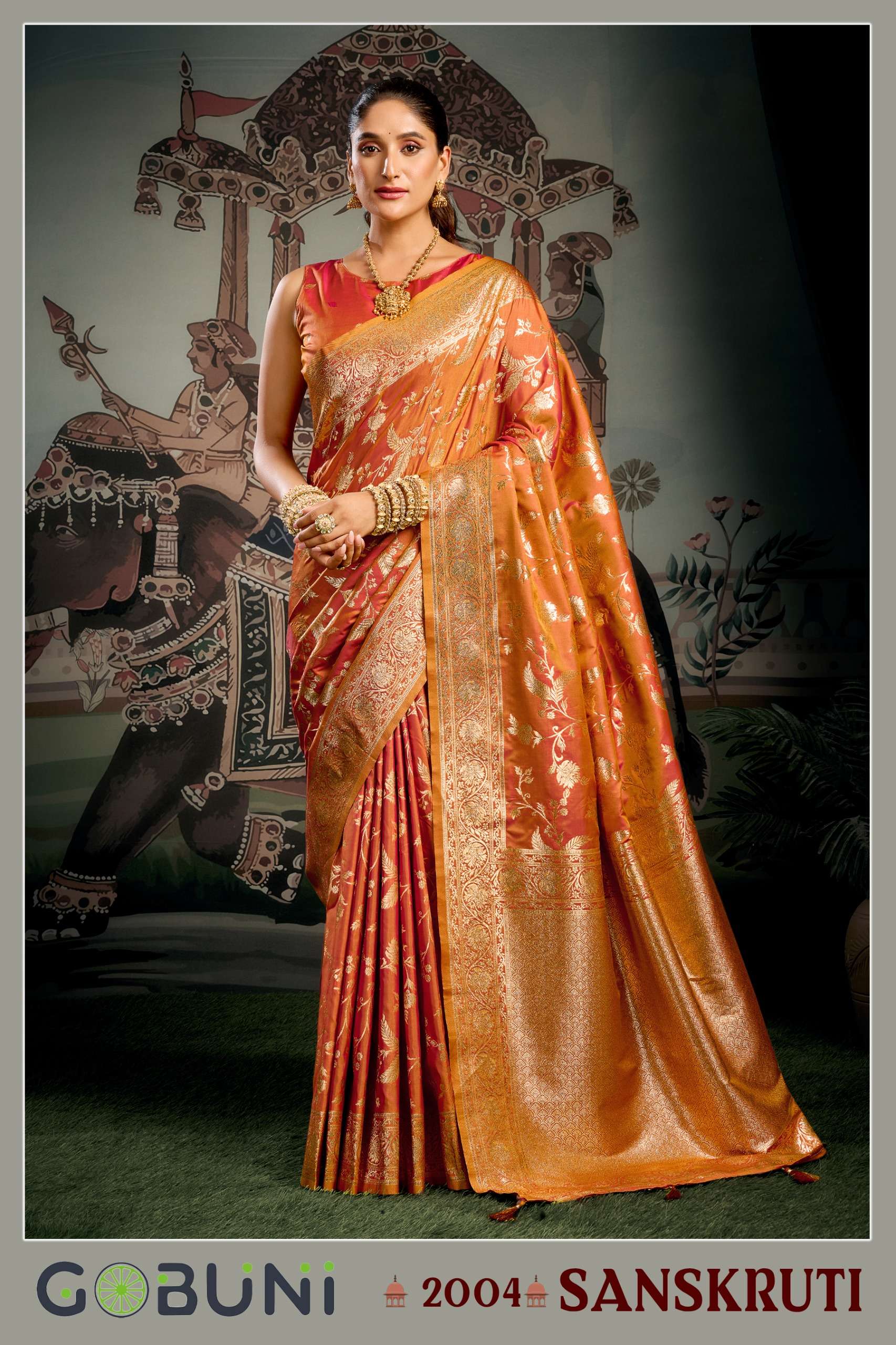 Sanskruti 1 Series 2001 To  2004 by Gobuni saree Collection manufacturer surat 