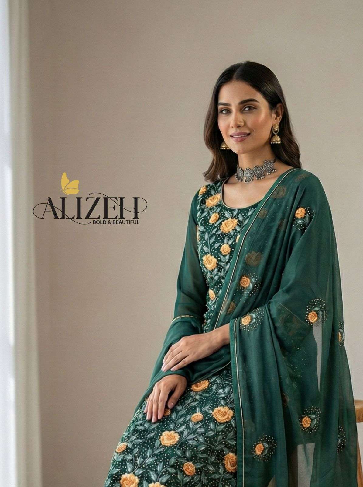 Series 7054 7058 by ALIZEH OFFICIAL kurti collection manufacturers surat 