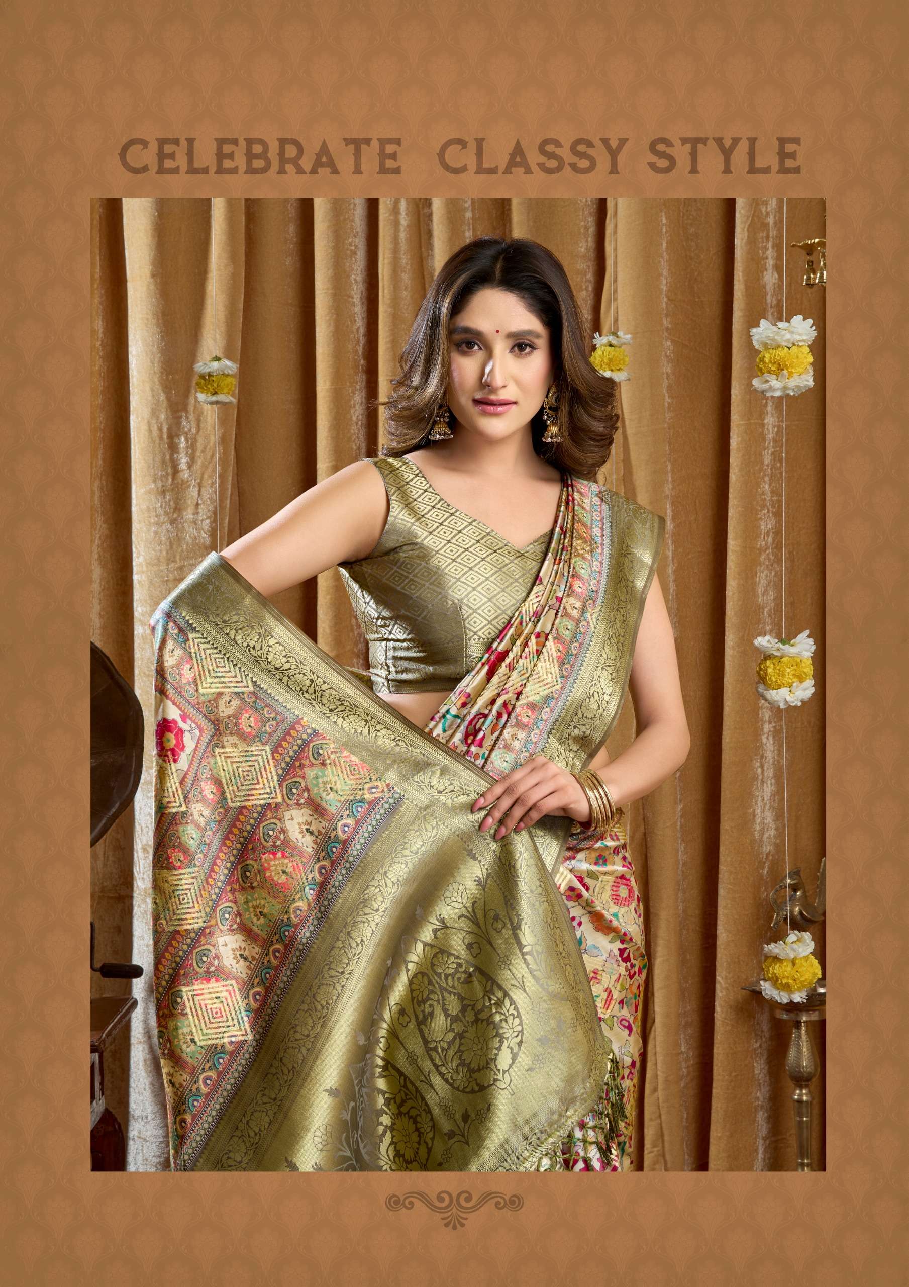 Simran Series 3001 To  3006 by Gobuni saree Collection manufacturer surat 