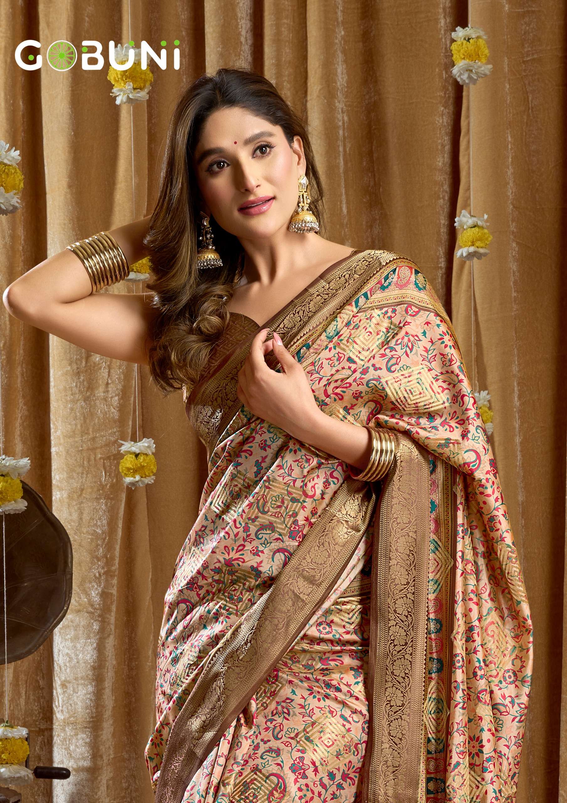 Simran Series 3001 To 3006 by Gobuni saree collection manufacturers surat 