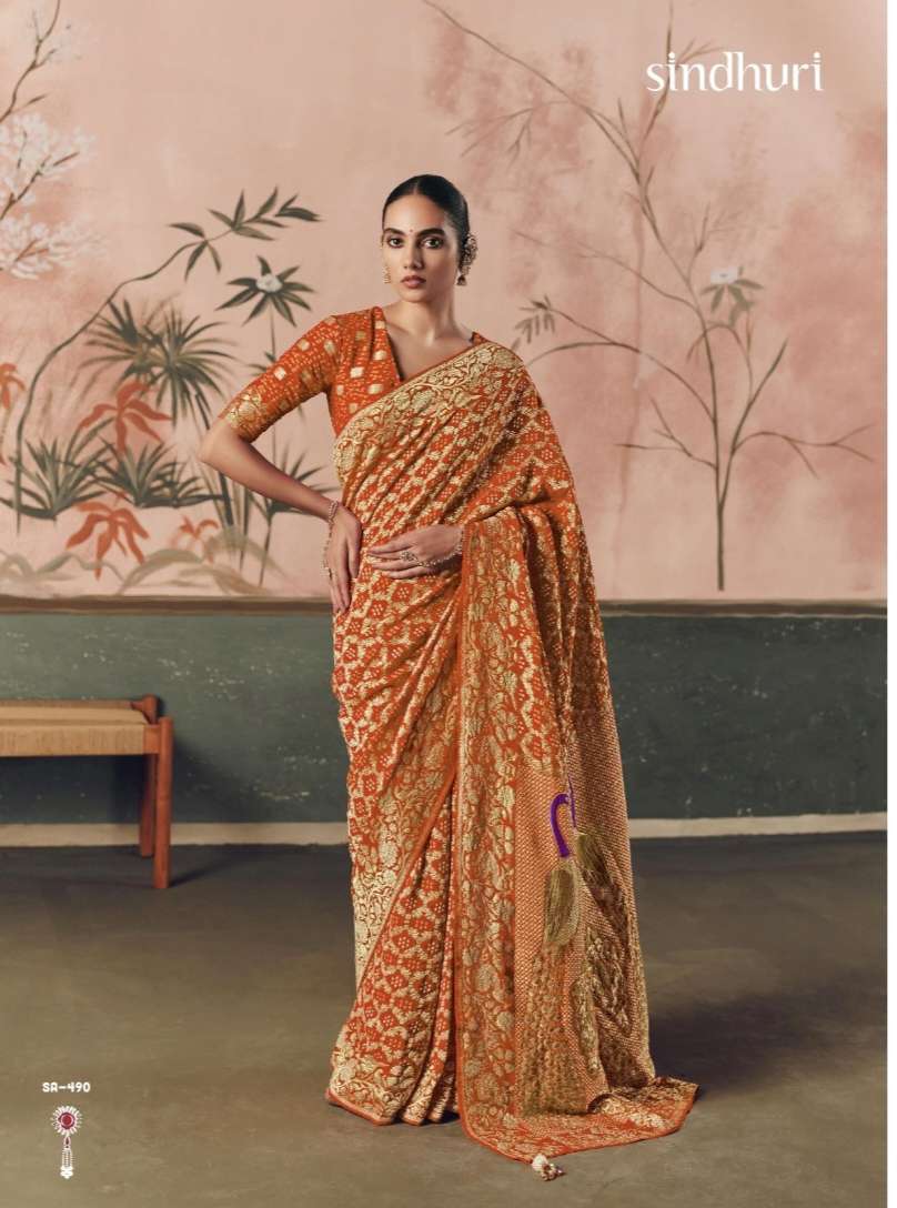 Sindhuri Premium Bindiya Series 481 TO 491 by kimora  Saree Collection manufacturer surat 