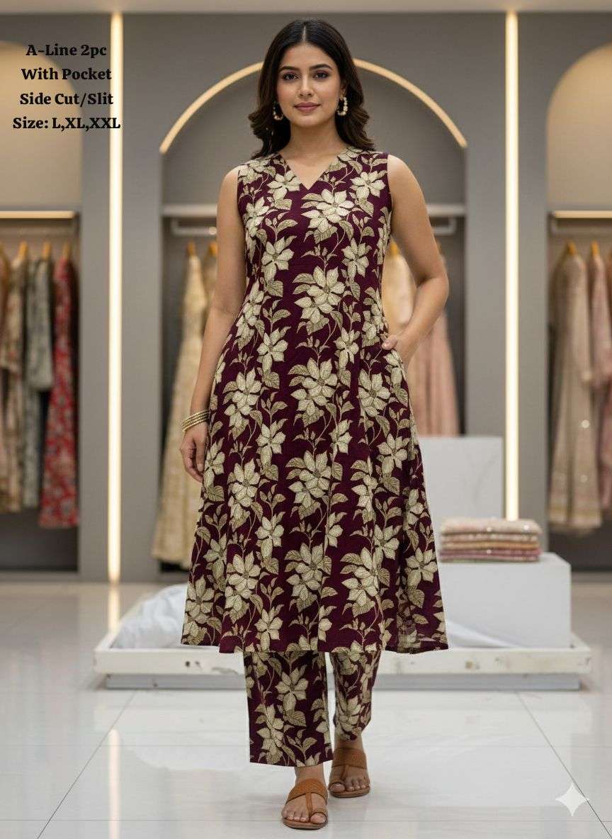 SLEEVELESS vol 1 KURTI PLAZZO Collection manufacturers surat 