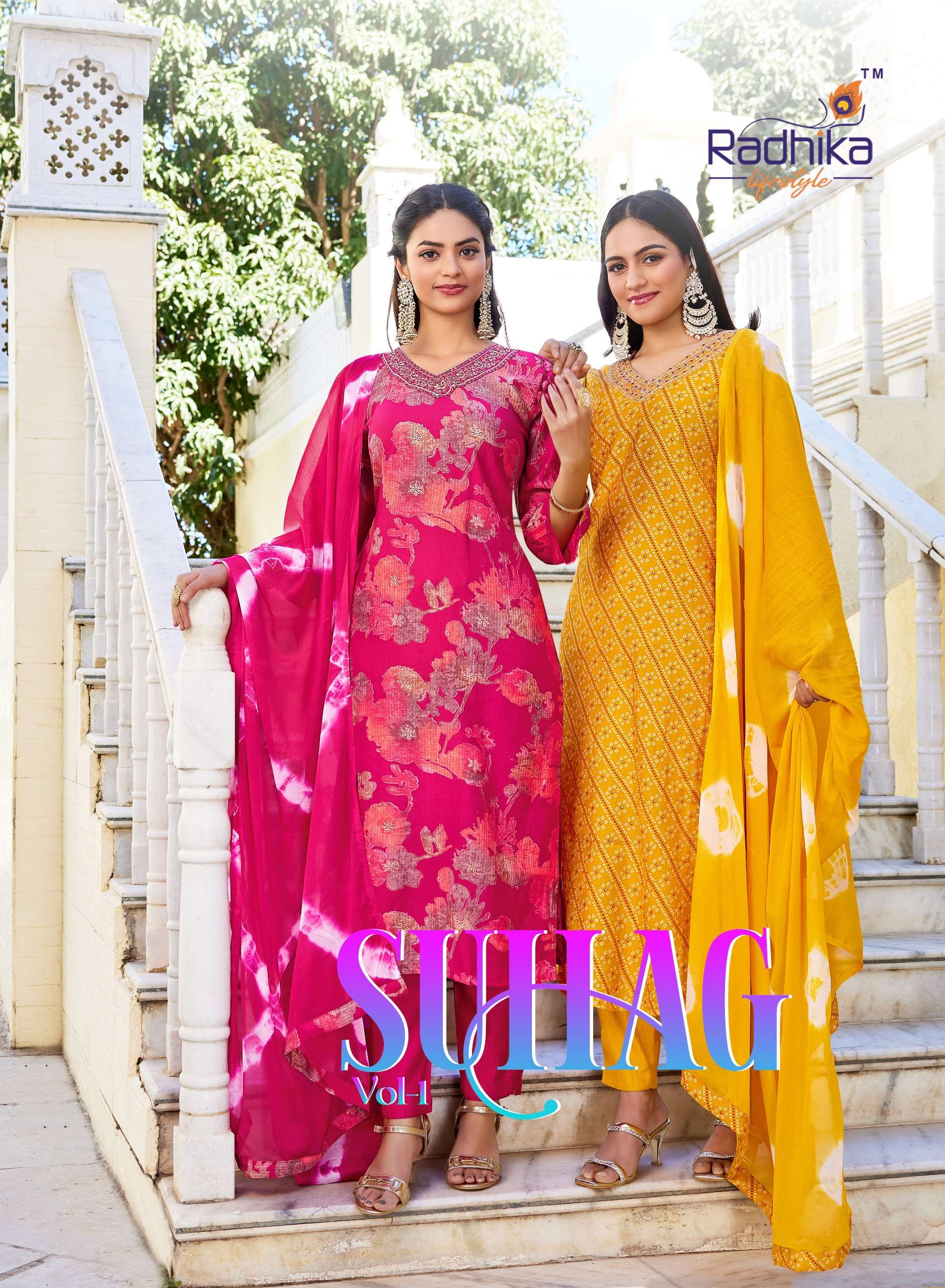 SUHAG VOL 1 by RADHIKA lifestyle kurti collection manufacturers surat 