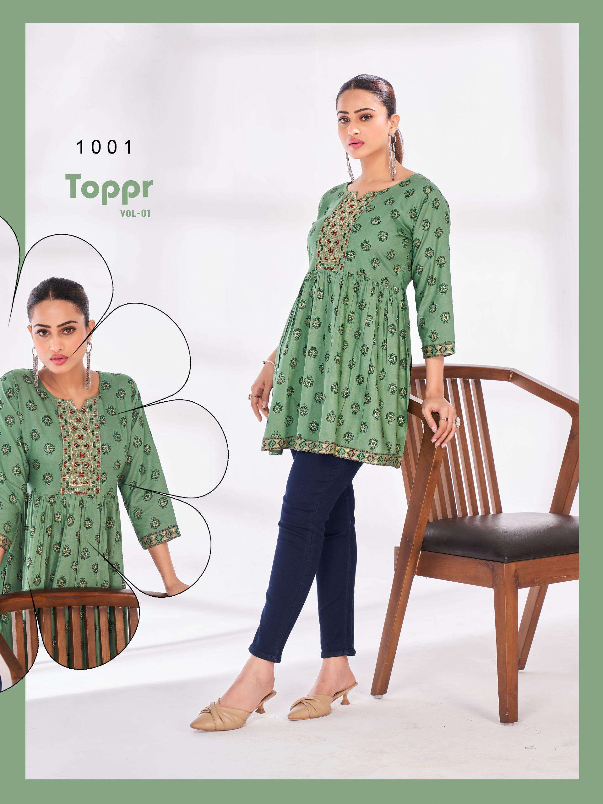 TOPPR vol 1 by BLUE HILLS  Kurti collection manufacturers surat 