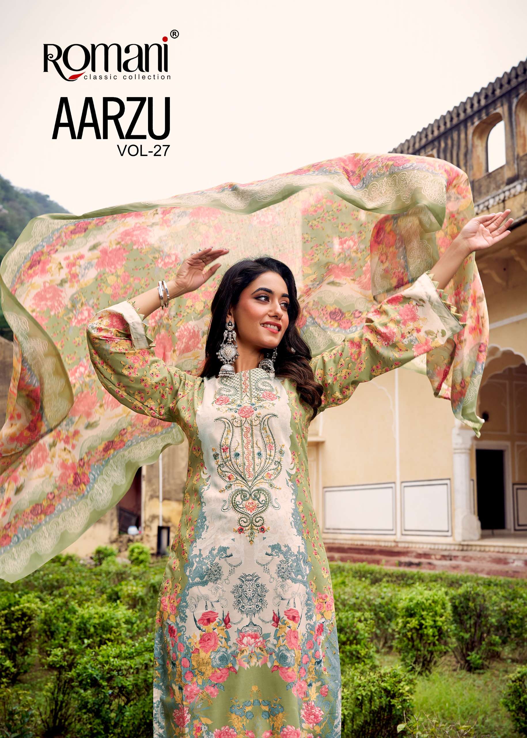 AARZU VOL 27 by ROMANI Suit collection manufacturers surat 