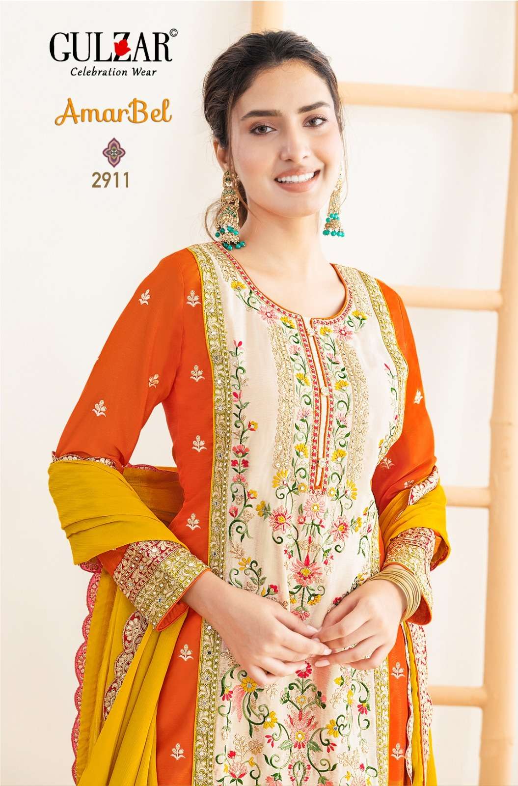 AMARBEL A D No 2911 2912 by GULZAR suit collection manufacturers surat