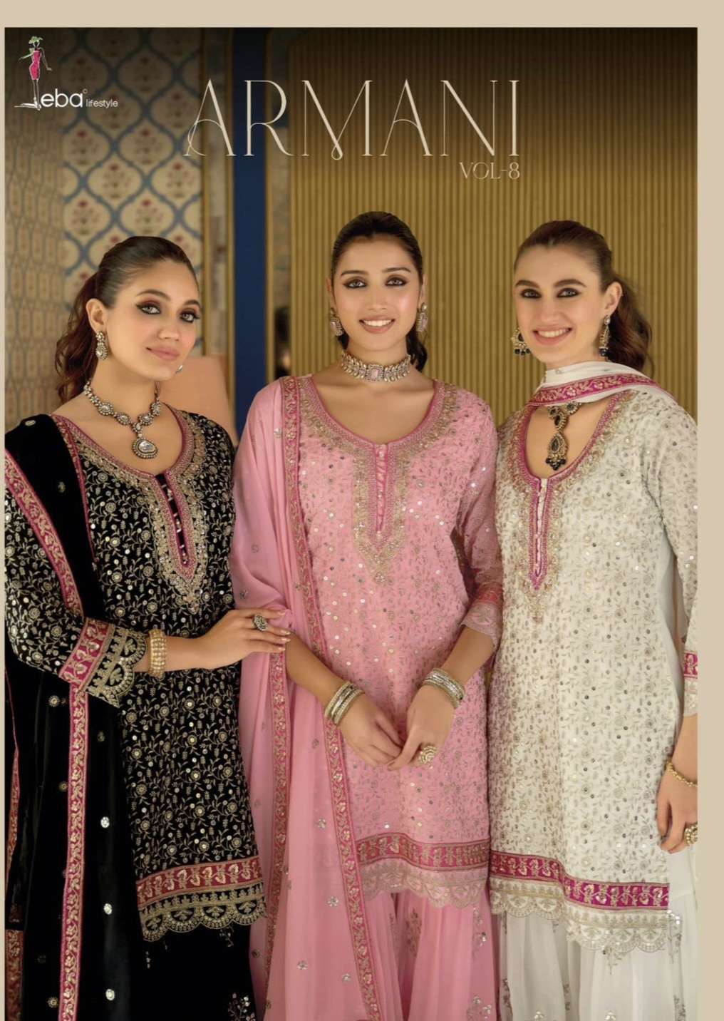 Armani 8 by EBA LIFESTYLE Suit collection manufacturers surat 