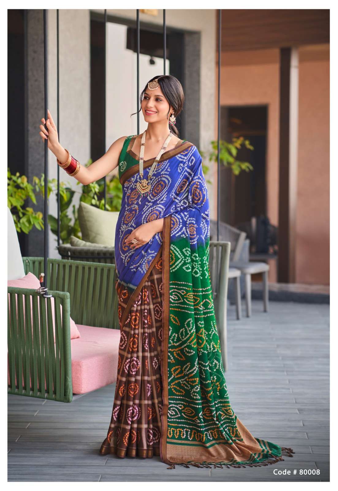 Bandhej Prints Soft Cotton Saree Collection