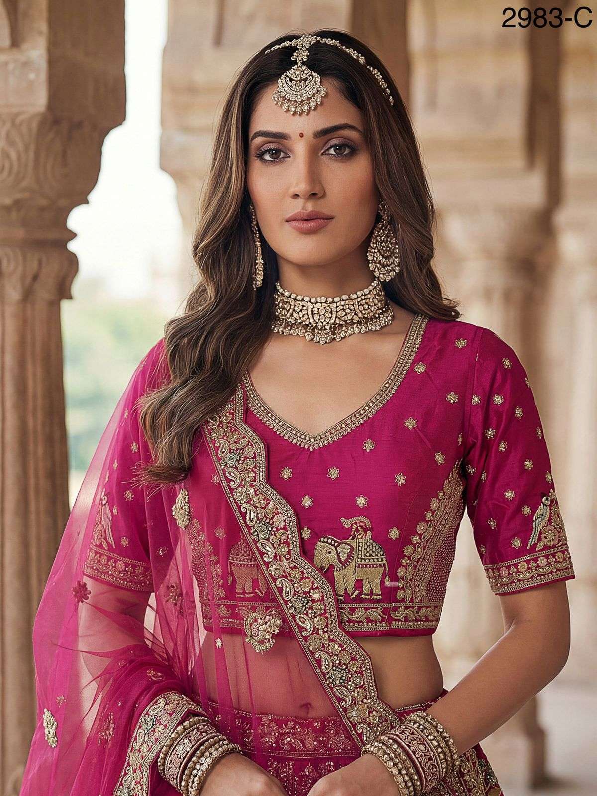 Code 2983 Bridal Lehenga choli collection manufacturers surat 