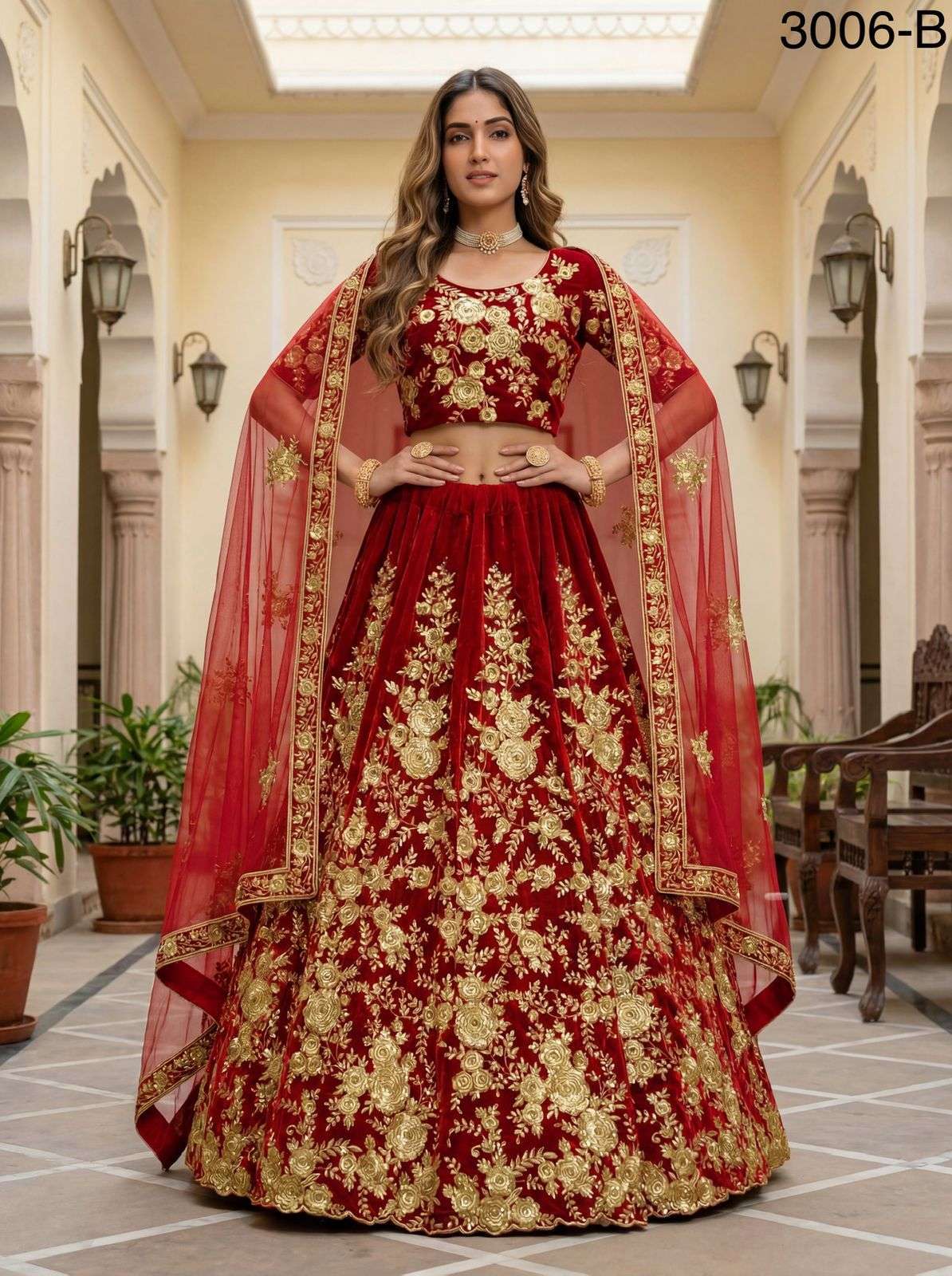 Code 3006 designer Lehenga Choli collection manufacturers surat 