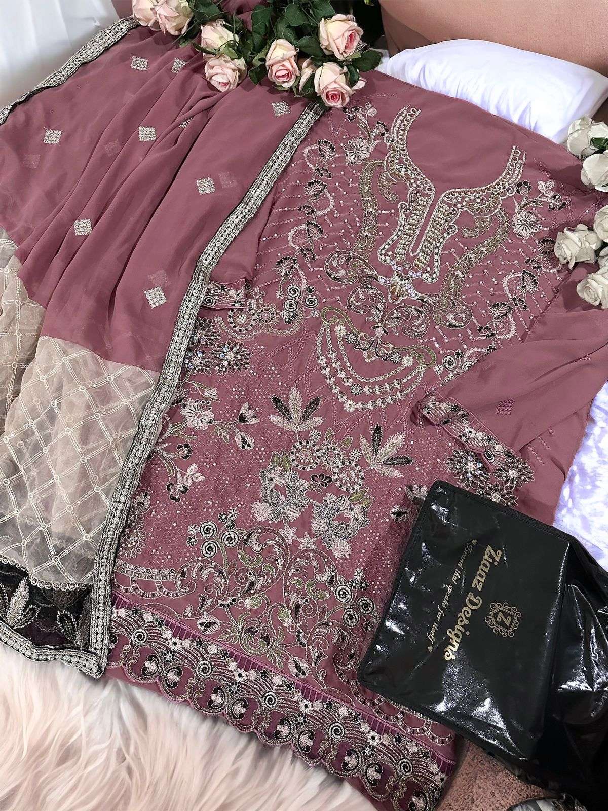 code 507 by Ziaaz Design Suit collection manufacturers surat 