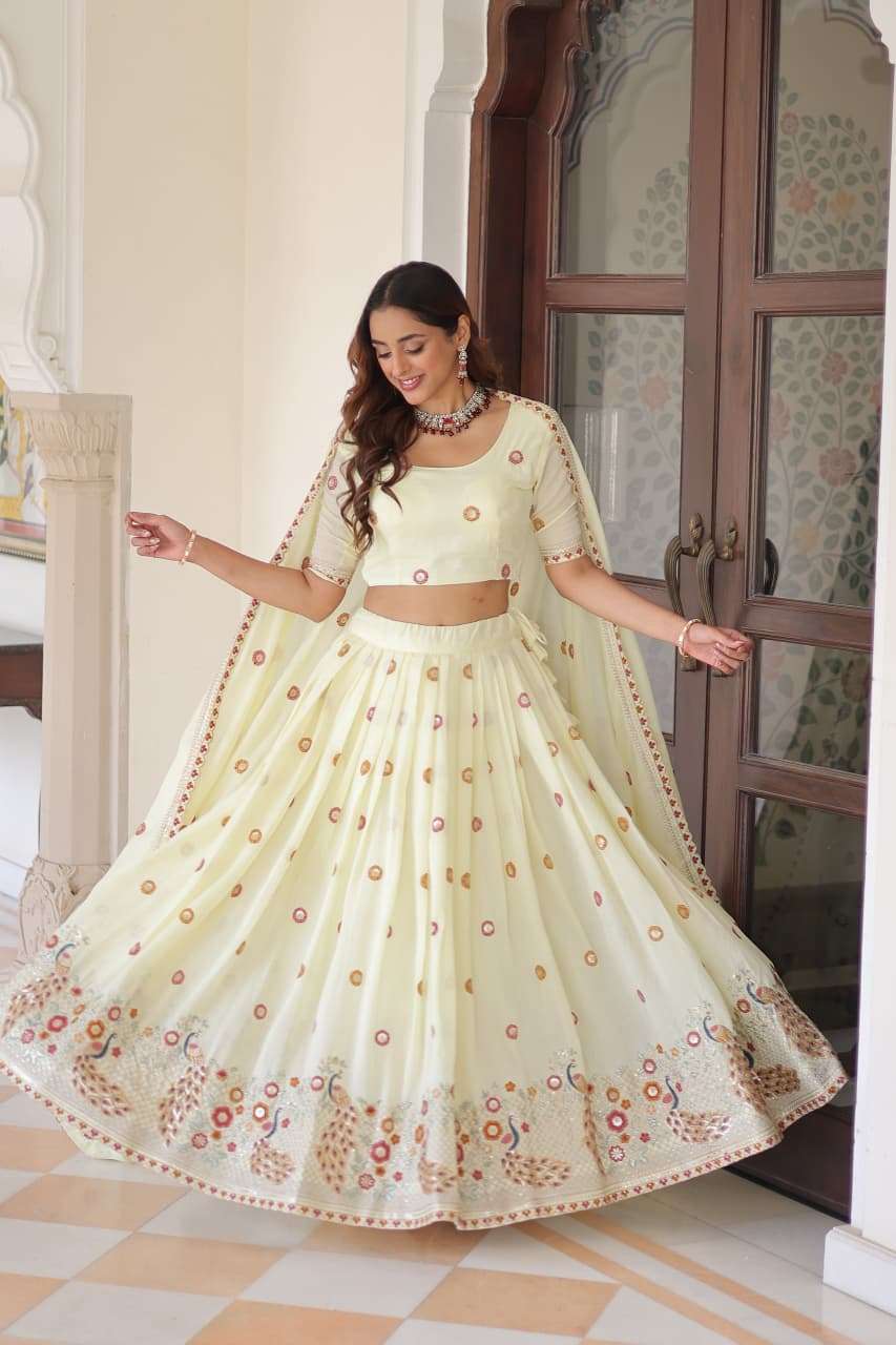 Code 7155 LEHENGA CHOLI WITH DUPATTA collection manufacturers surat 