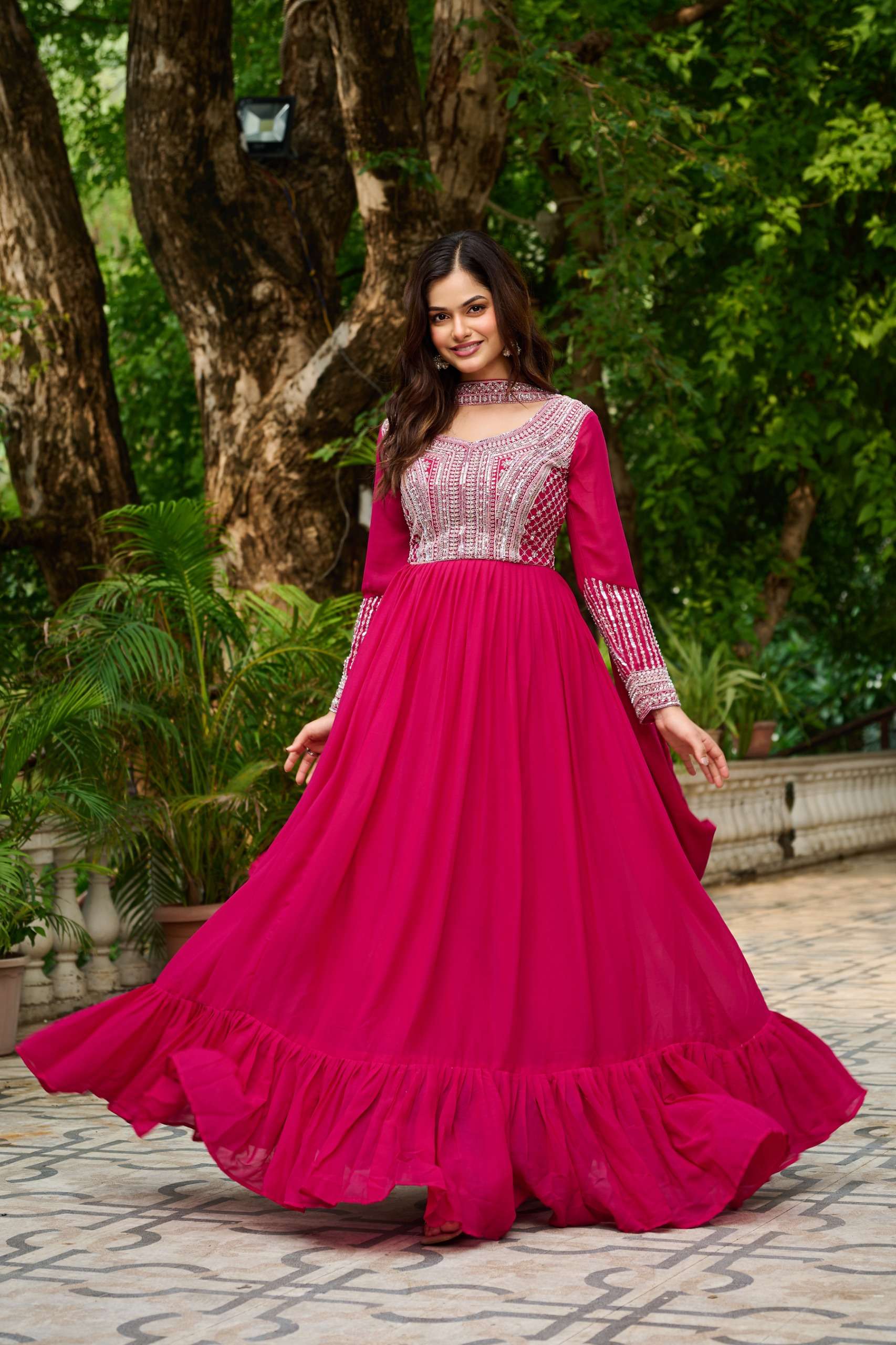 Code  KA 1151 Gown with dupatta collection manufacturers surat 