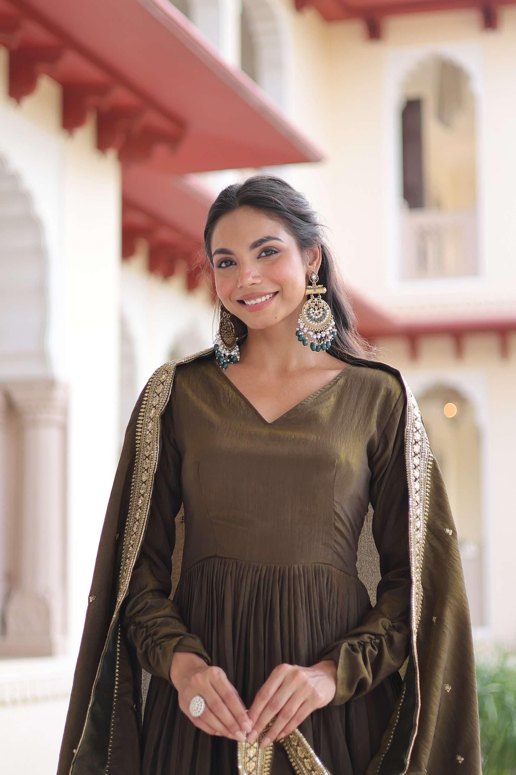 Code  KA 1218 GOWN WITH DUPATTA COLLECTION Manufacturer surat 