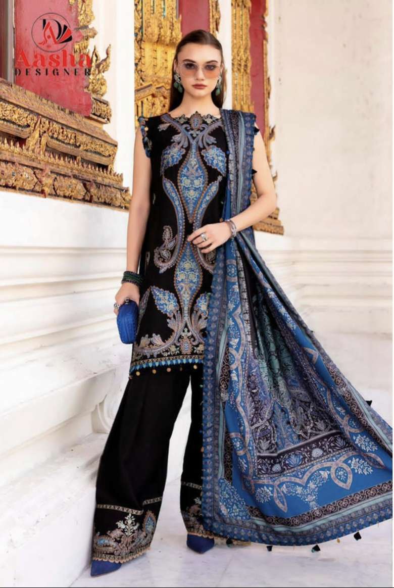 D NO 1200 by AASHA DESIGNER suit collection manufacturers surat 