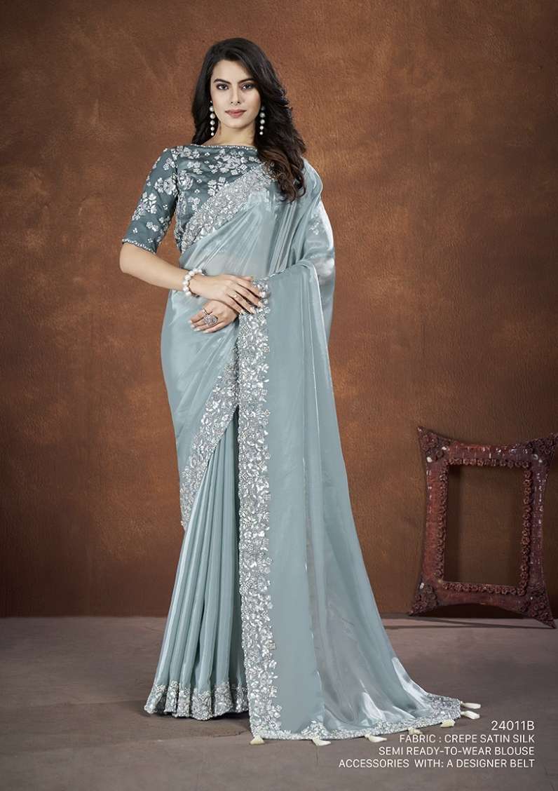 DESIGN CODE 24011 saree Collection manufacturer surat 