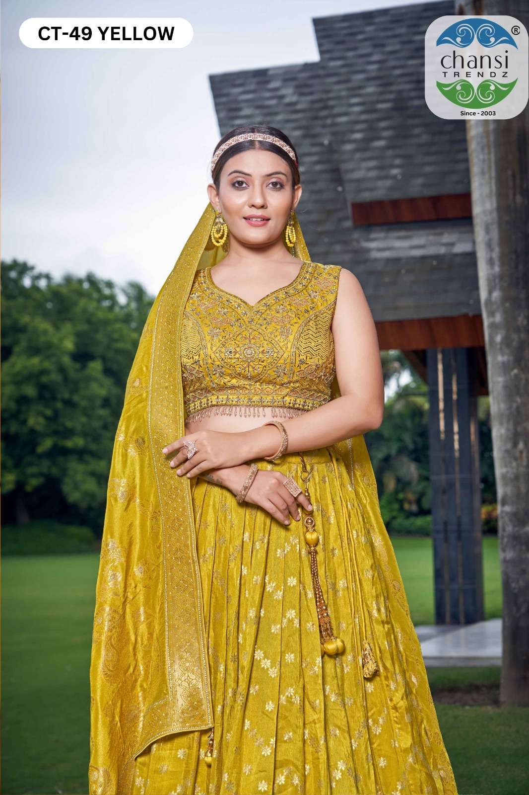 DESIGN NO 49A by CHANSI TRENDZ Lehenga choli collection manufacturers surat 