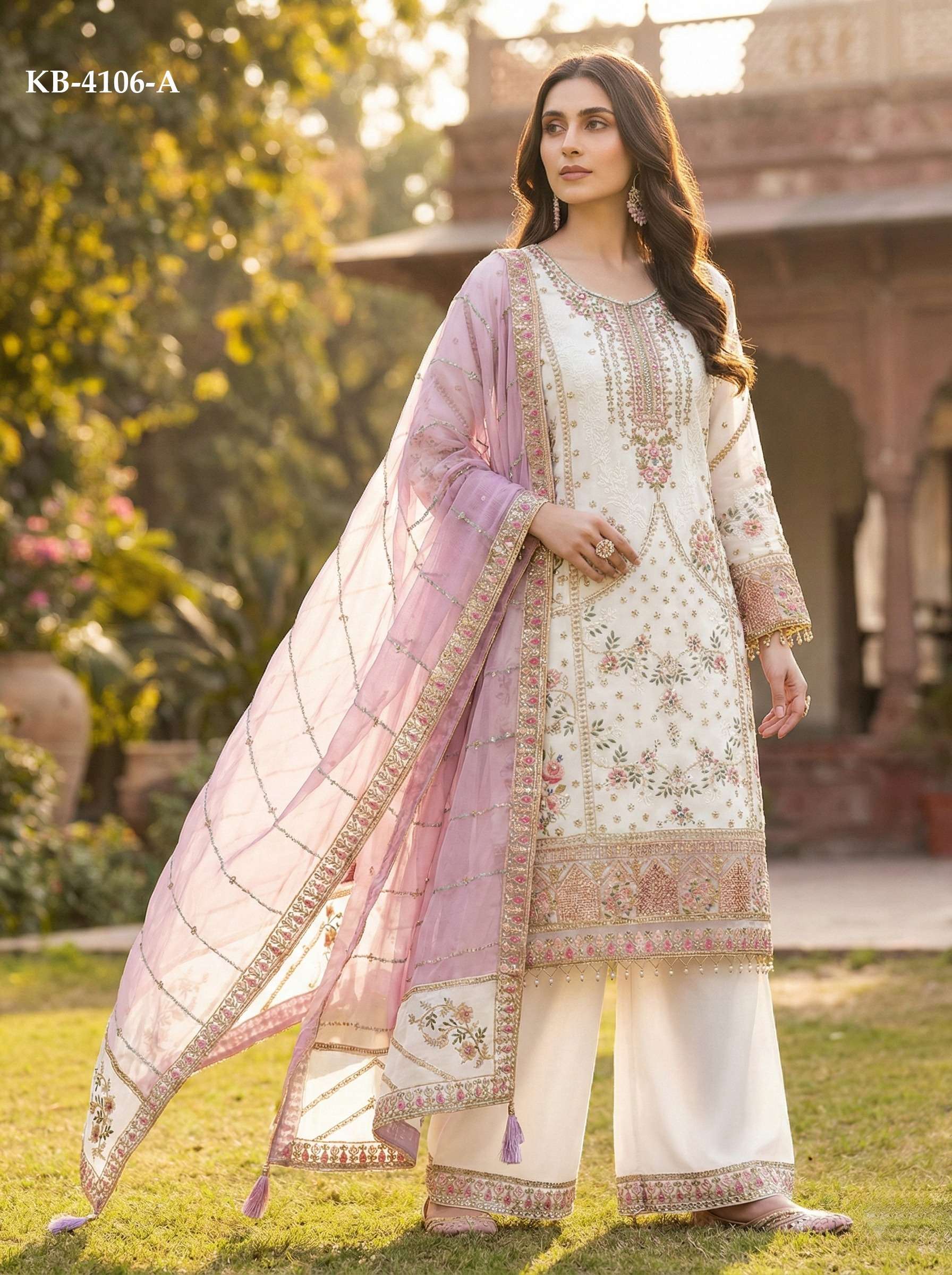 Design no KB 4106 by KB SERIES suit collection manufacturers surat 