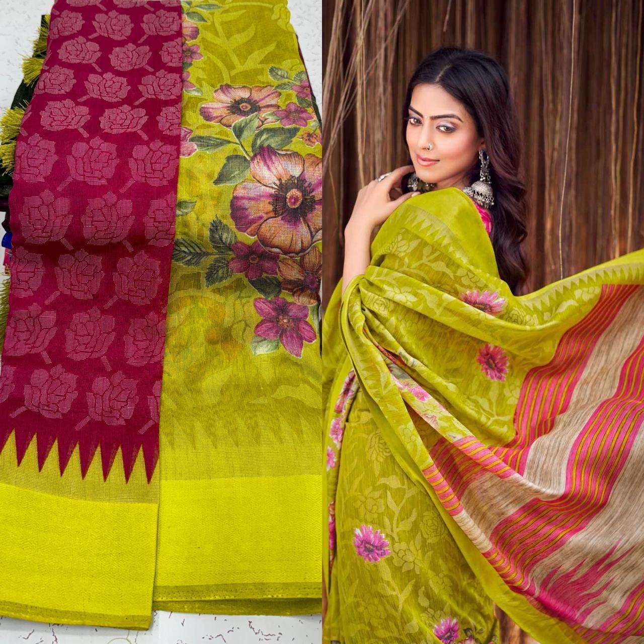 Exclusive Linen Jute Brasso Grand Collection Saree