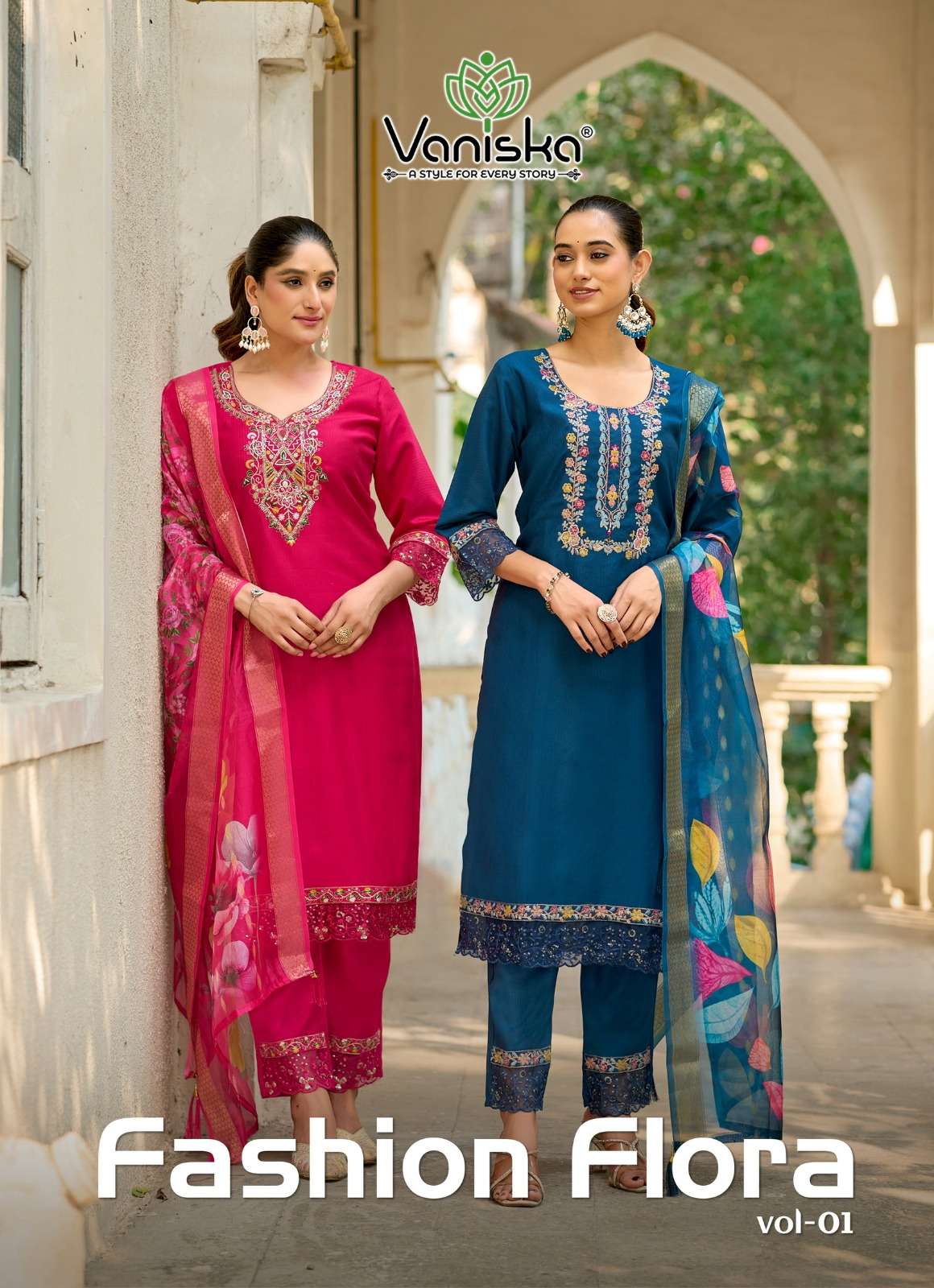 FASHION FLORA  VOL 1 by VANISKA kurti collection manufacturers surat 