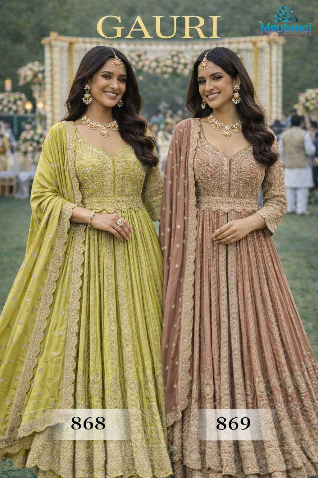 GAURI by MRUDANGI gown collection manufacturers surat 