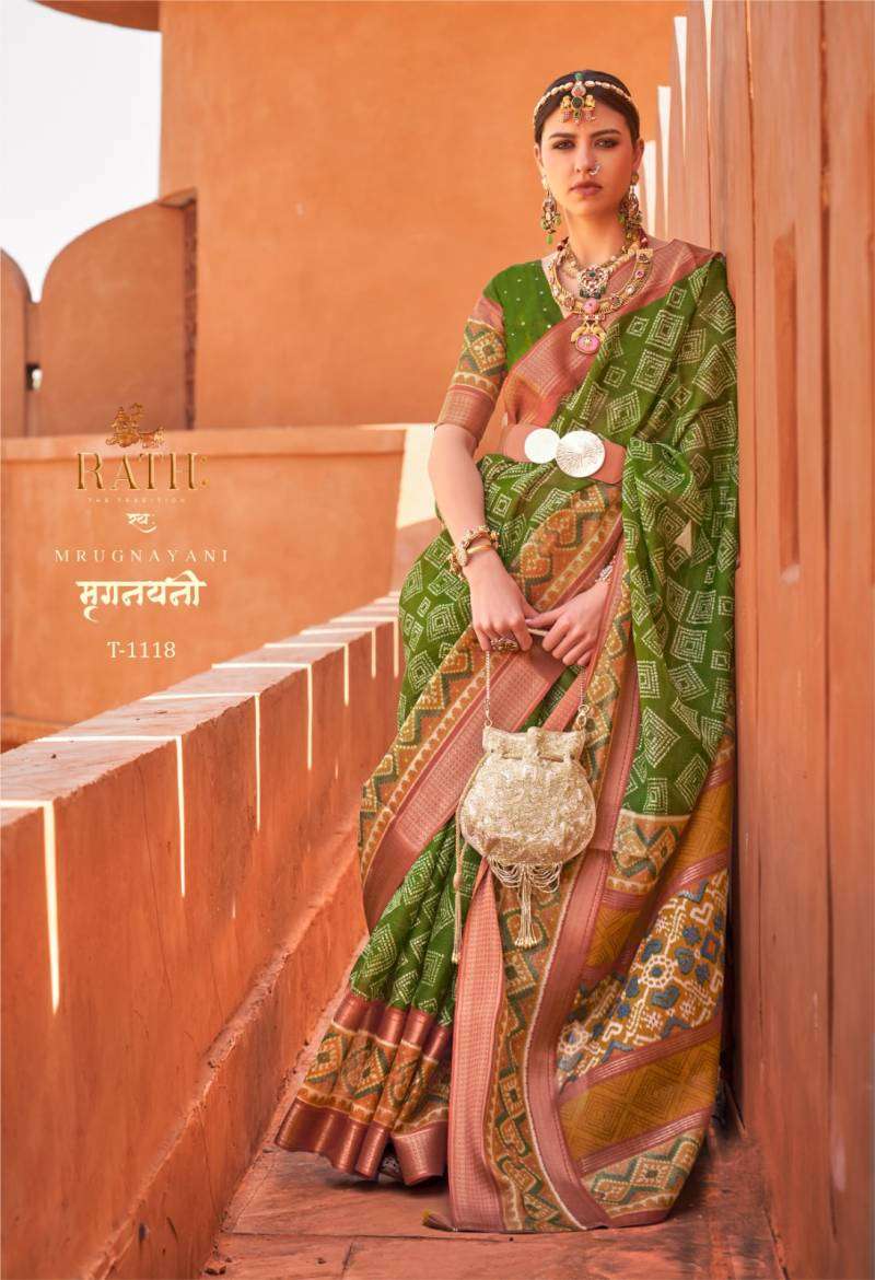 Gayatri X Mrugnayni by Rath saree Collection manufacturer surat 