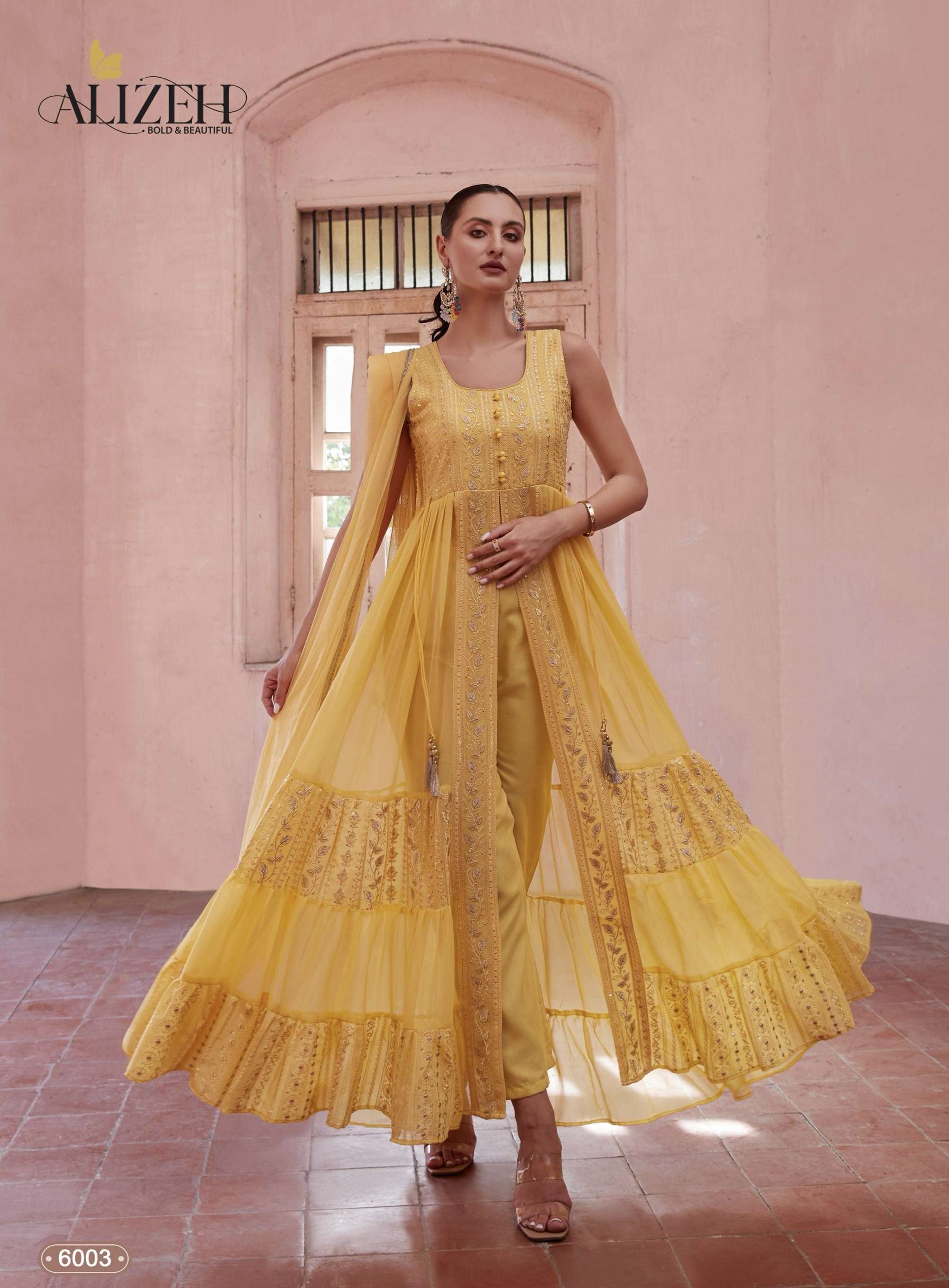 Gulbahar 6003 by Alizeh gown collection manufacturers surat