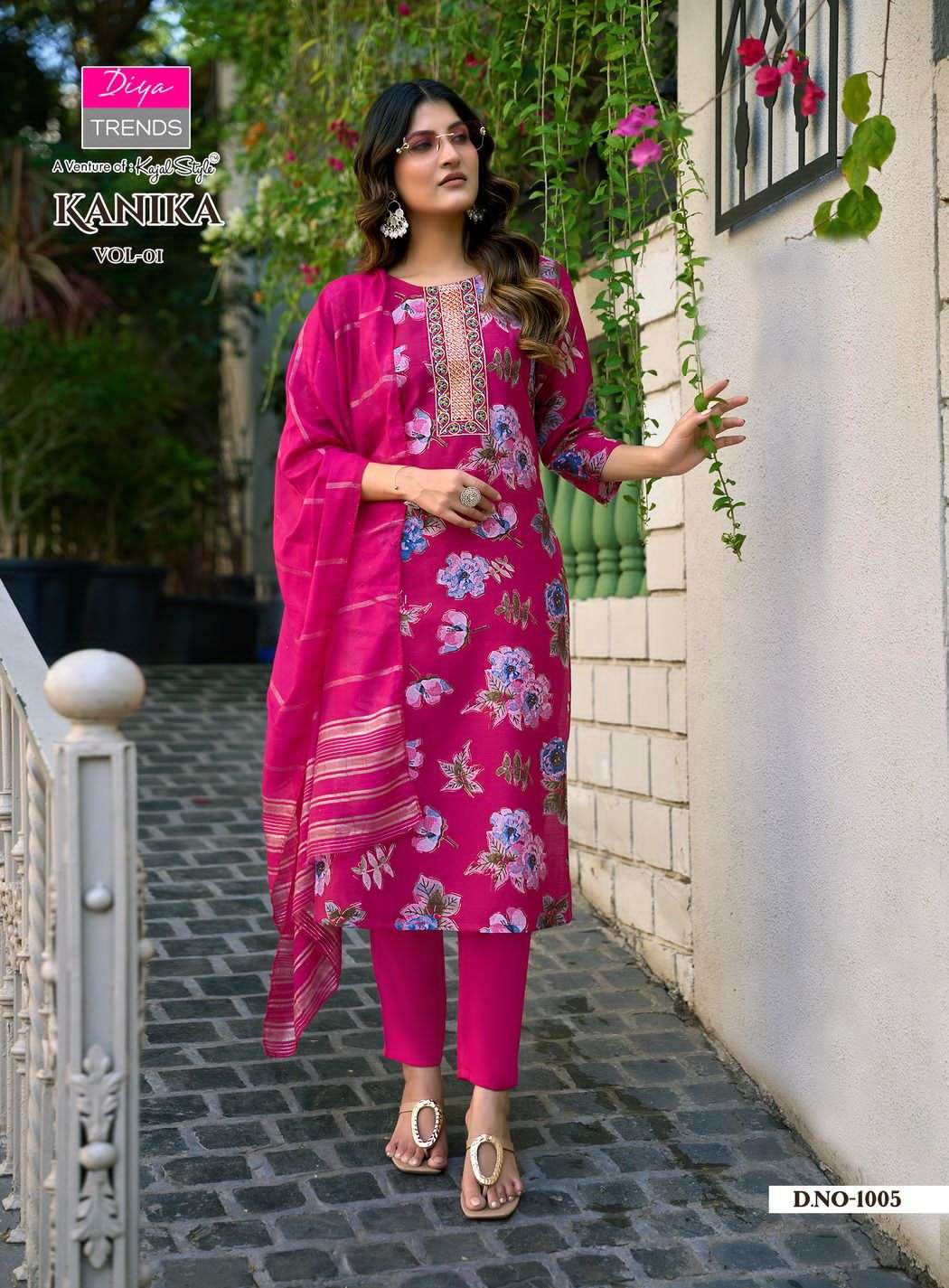 Kanika vol 1 by Diya Trends Kurti collection manufacturers surat 