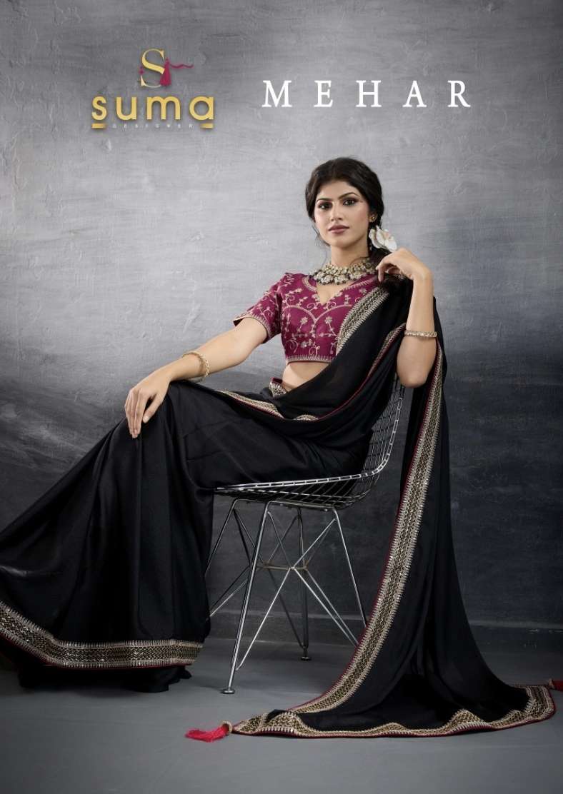MEHAR 2A Series 10001 To 10008 By SUMA DESIGNER saree Collection manufacturer surat 