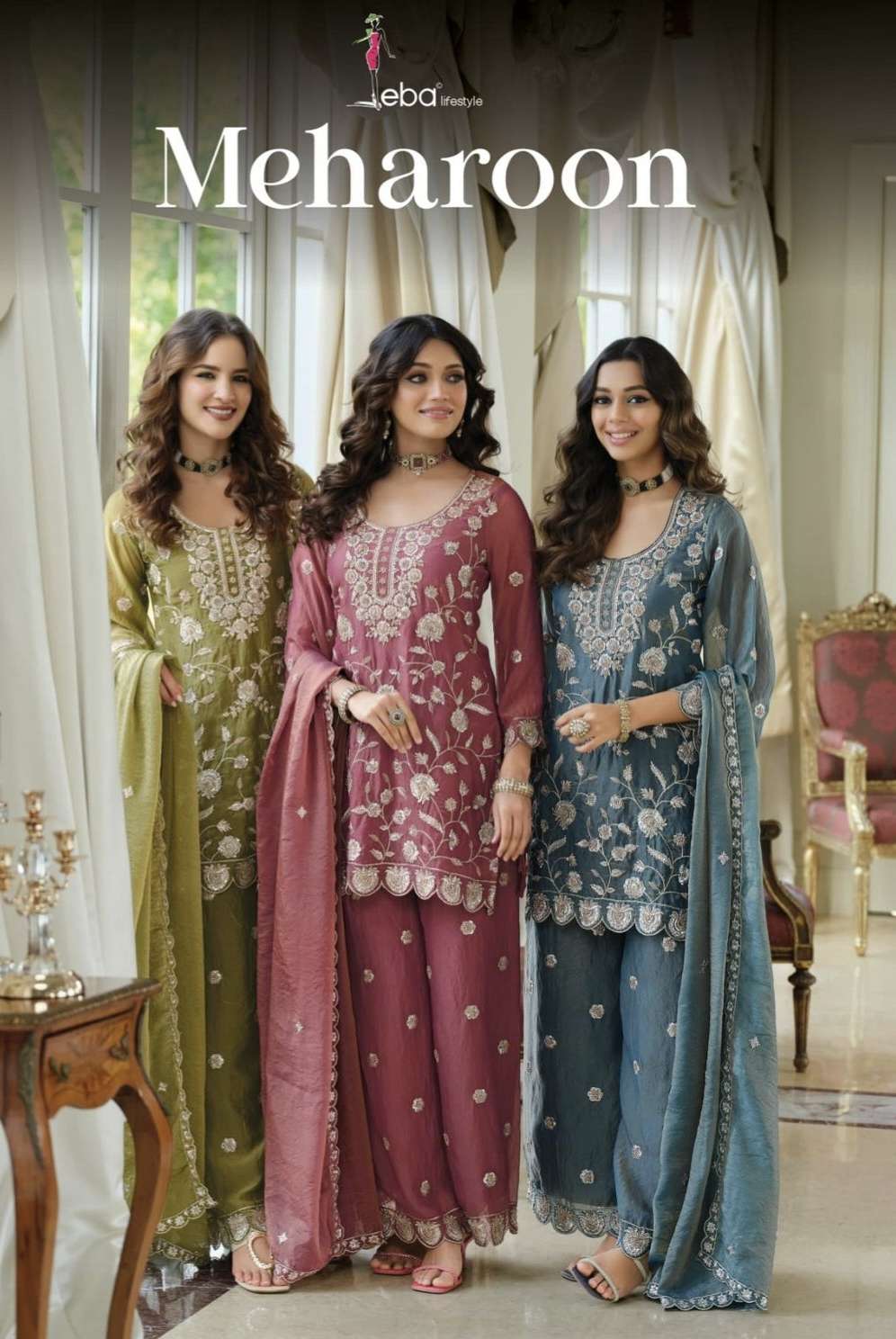 Meharoon by EBA LIFESTYLE suit collection manufacturers surat 