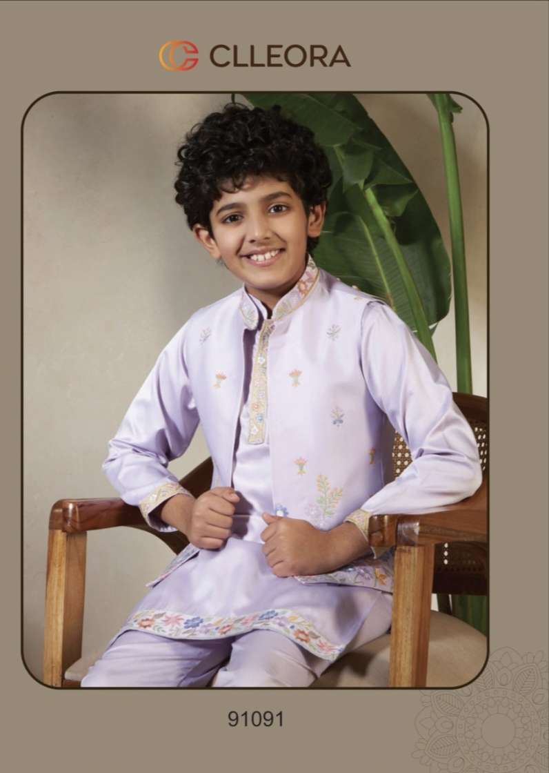 MINI MAHARAJ by CLLEORA KIDS suit collection manufacturers surat