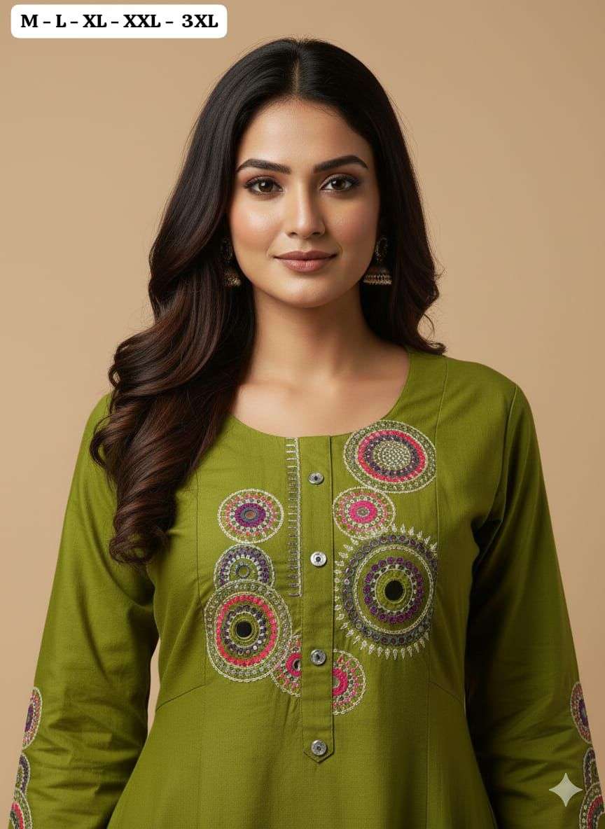 Mirror Work Pure Cotton Co ord set collection manufacturers surat 