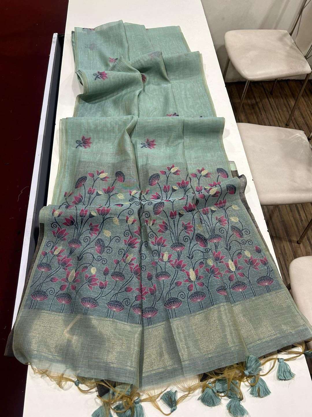 Muga Cotton 217 – Premium Pichwai Weaving Collection