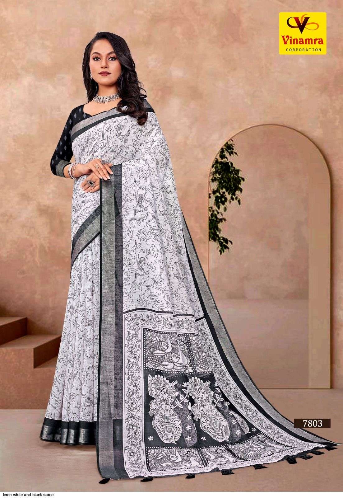 MYRA Collection – Linen Cotton Kalamkari