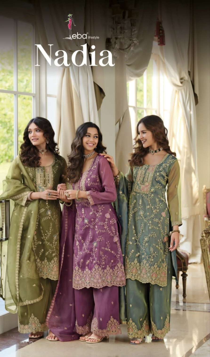 Nadia by EBA LIFESTYLE suit collection manufacturers surat 