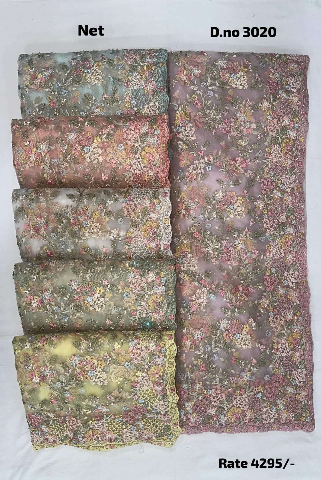 Net Designer Party Wear Saree Collection manufacturer surat 