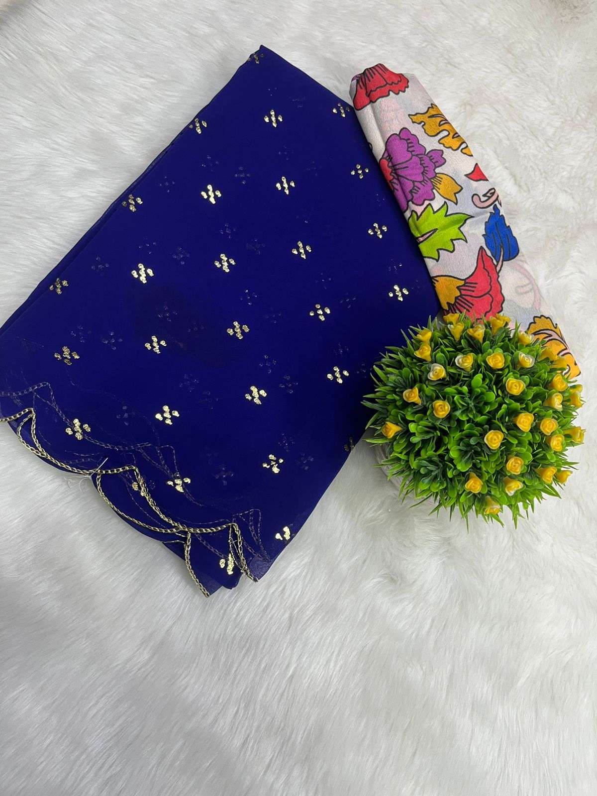 New Arrivals Part-2 – Premium Georgette Golden Jari Embroidered Saree