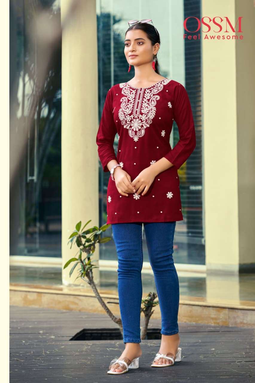 NORA Vol 07 by OSSM kurti collection manufacturers surat by OSSM kurti collection manufacturers sura...