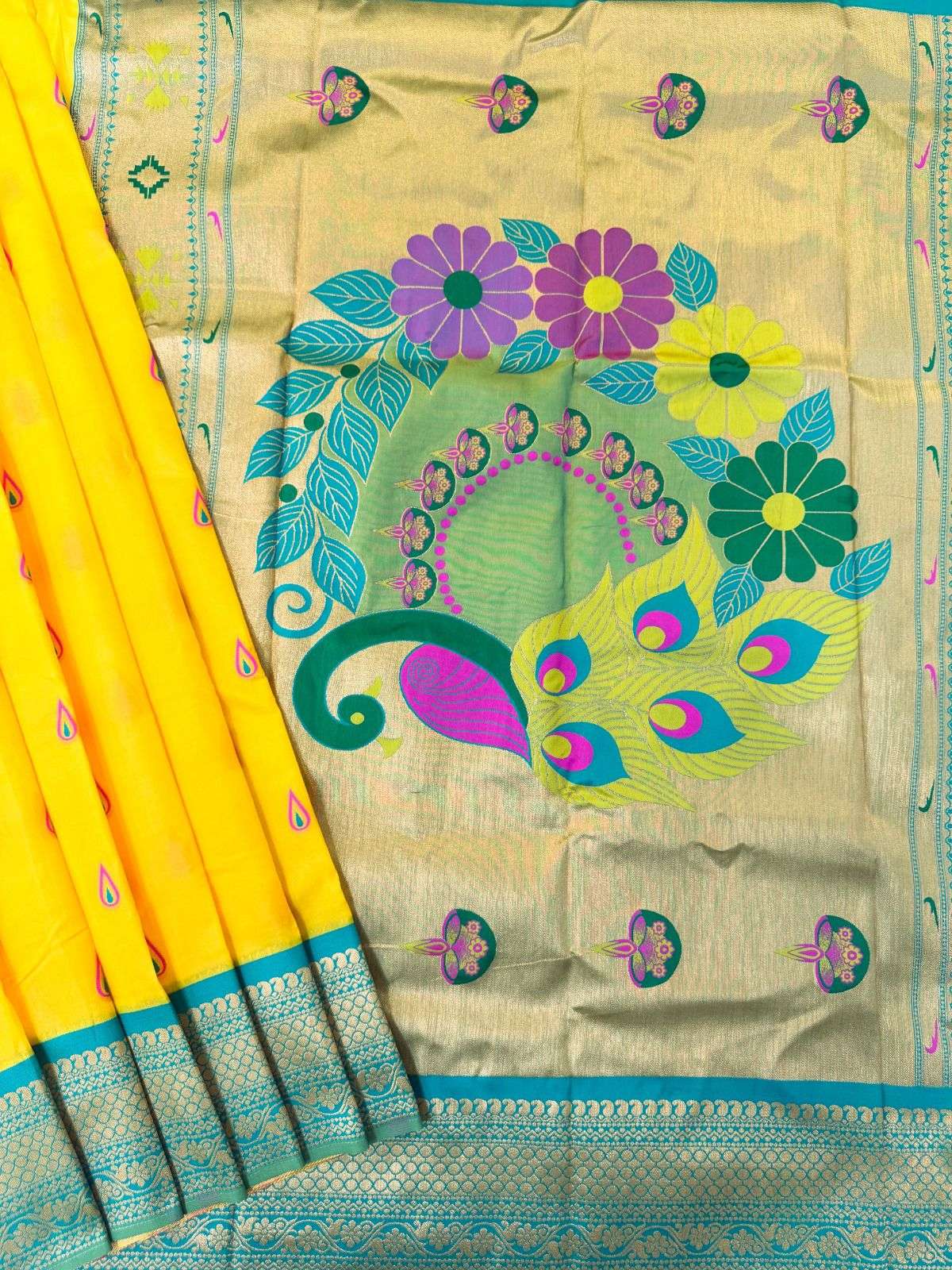 Paithani 653 – Royal Peacock Elegance