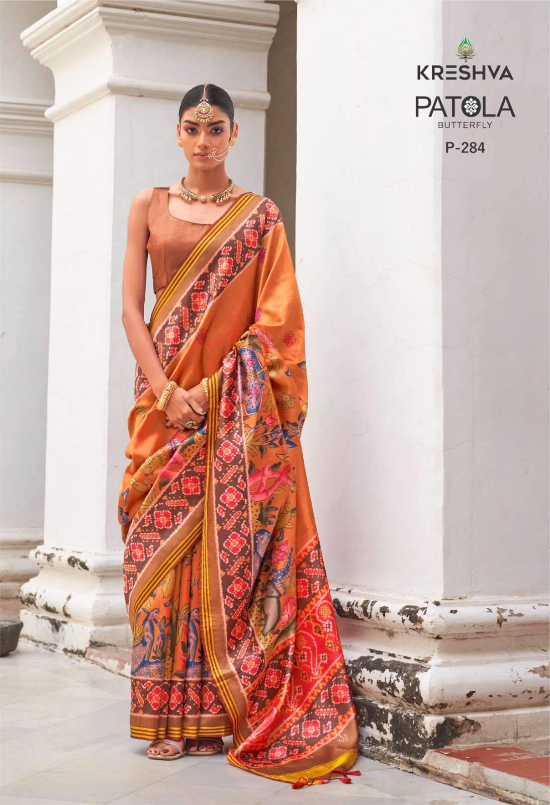 PATOLA BUTTERFLY by KRESHVA saree Collection manufacturer surat 