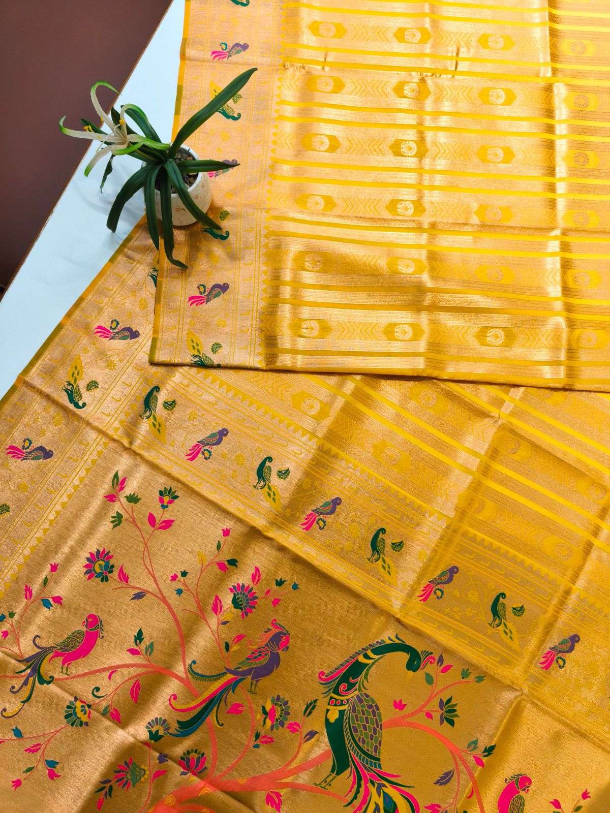 Premium Soft Paithani Silk – Royal Zari Elegance
