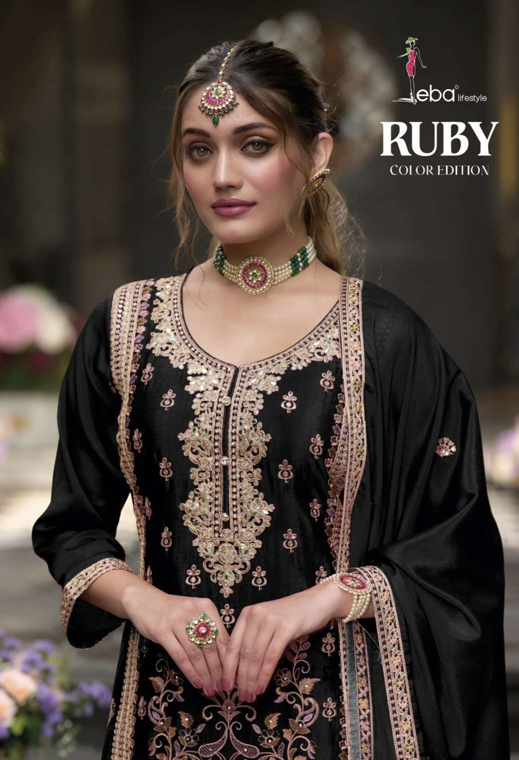 Ruby B w by EBA LIFESTYLE suit collection manufacturers surat 