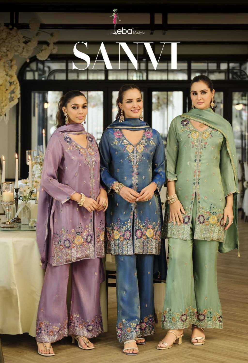 Sanvi by Eba lifestyle Suit collection manufacturers surat 